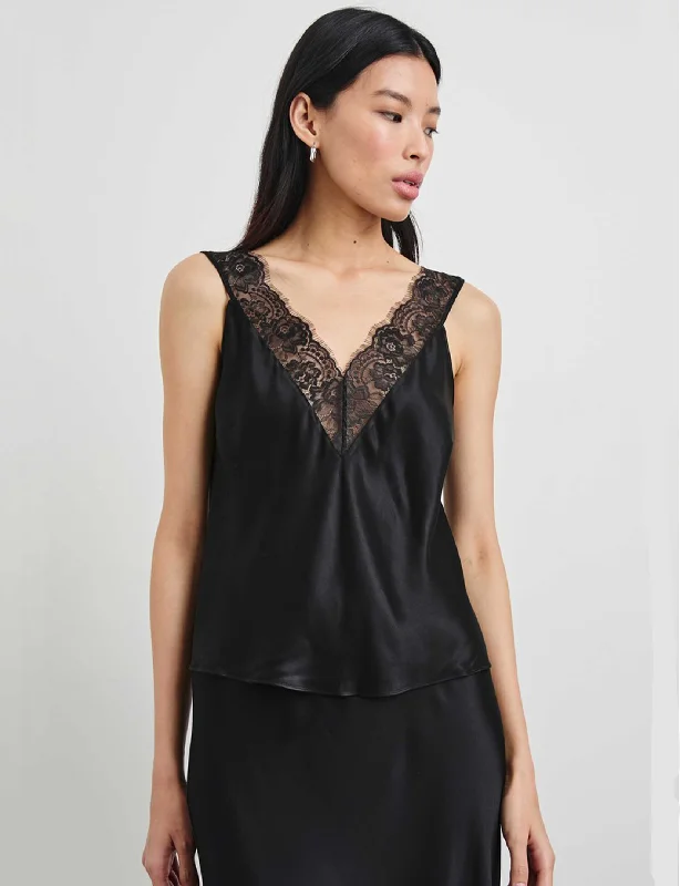 Aisha Top, Black Feminine Women's Soft 