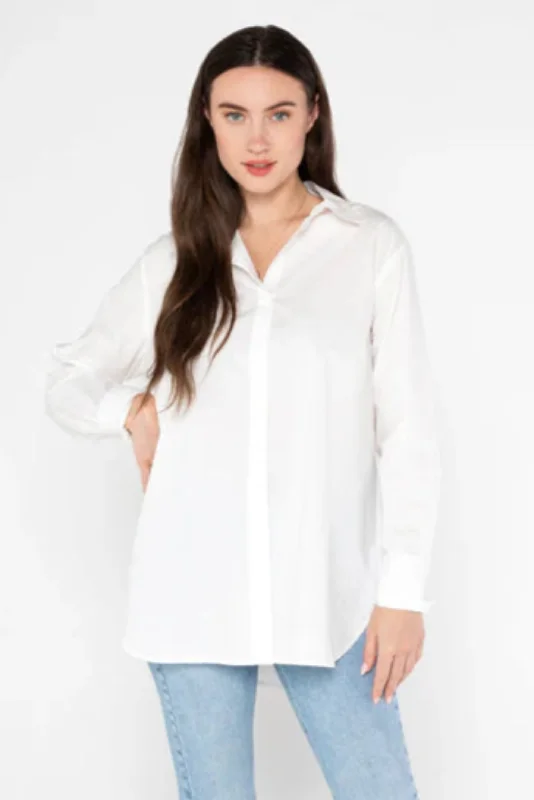 Cotton Poplin Shirt Traditional Women's Wool