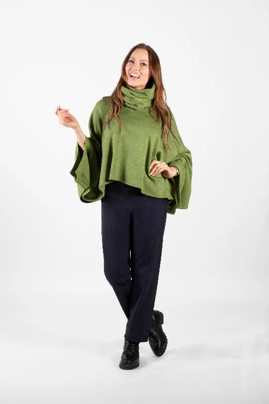 2 Piece Poncho Artistic Women's Hand - painted