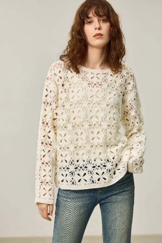 LILY Lace Hollow Knit Sweater purpose