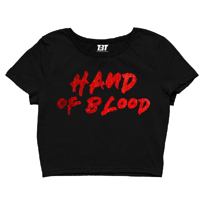 Bullet For My Valentine Crop Top - Hand Of Blood Bohemian Women's Free