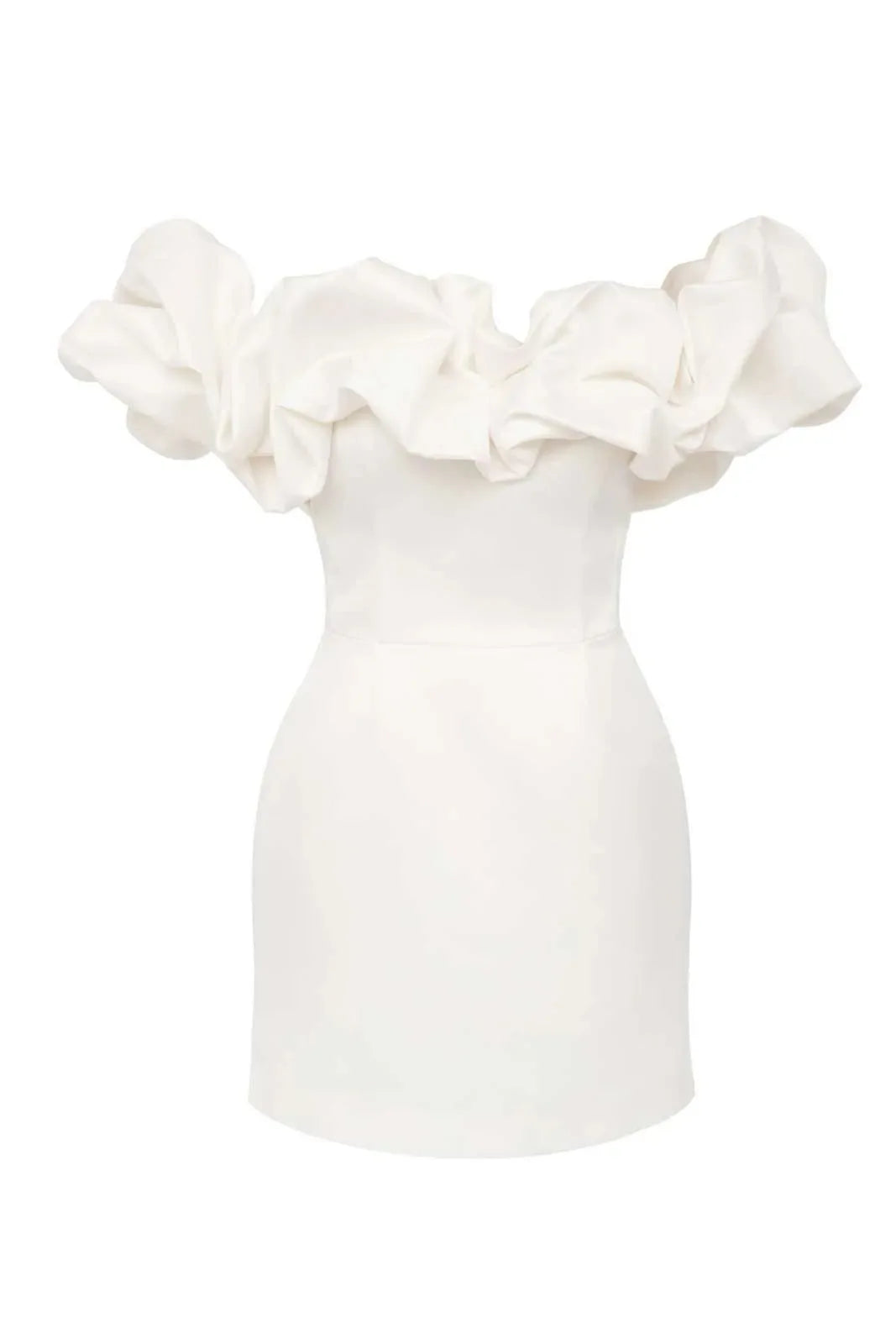 A&A Vintage Ruffle Mini Bodycon Stylish Women's Tropical 
