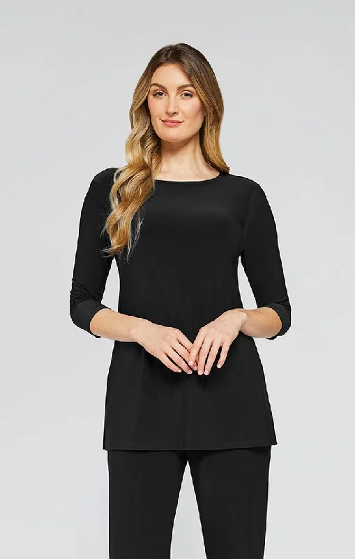 Sympli, 23113-2 Nu Ideal Tunic 3/4 sleeve Cozy Women's Sherpa - lined