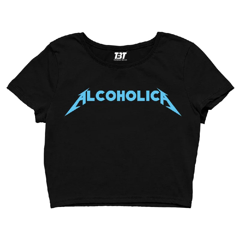 Metallica Crop Top - Alcoholica Practical Women's Multi - 