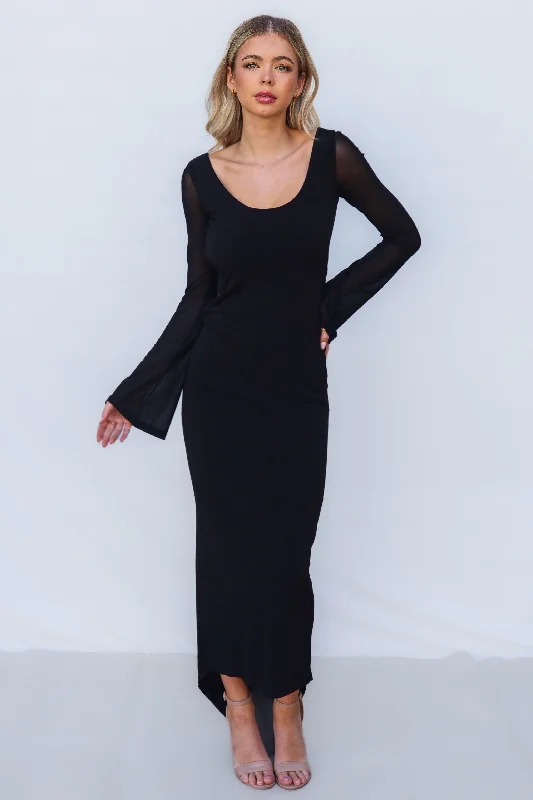 Esther Maxi Dress - Black Bold Women's Statement