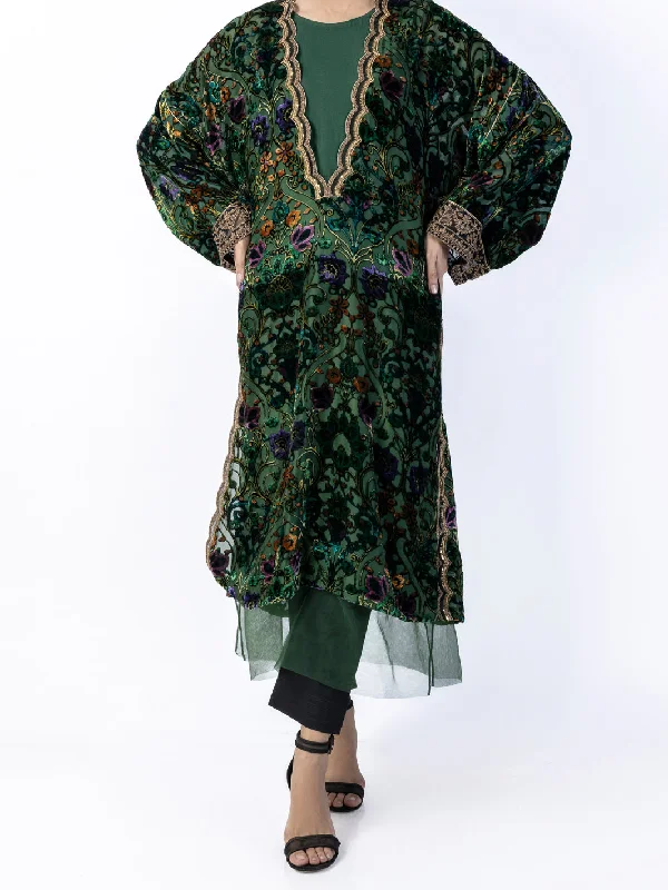 Green Burn Out Tunic - AWP-LK-637 Cool Women's Distressed