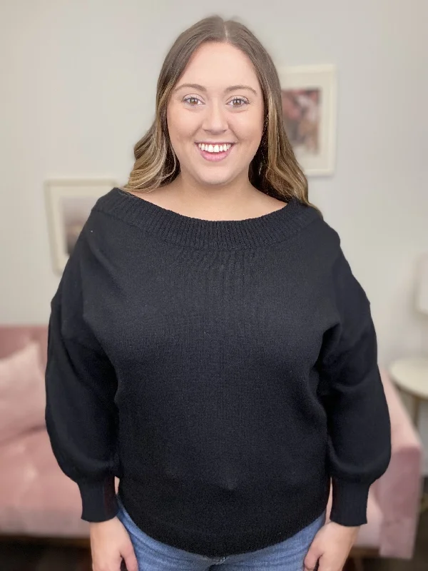 RSVP Only Women's Ribbed Knit Sweater Laid - back Women's Vibe