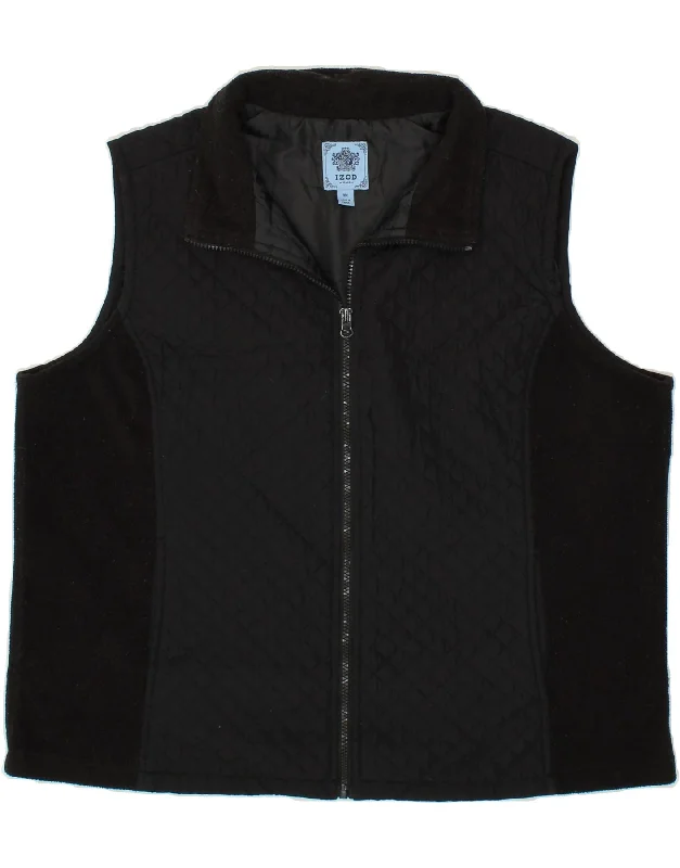 IZOD Womens Quilted Gilet UK 18 XL Black Polyester Refined Women's 
