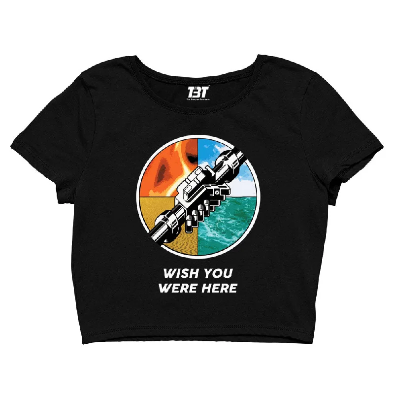 Pink Floyd Crop Top - Welcome To The Machine Youthful Women's Anime - inspired