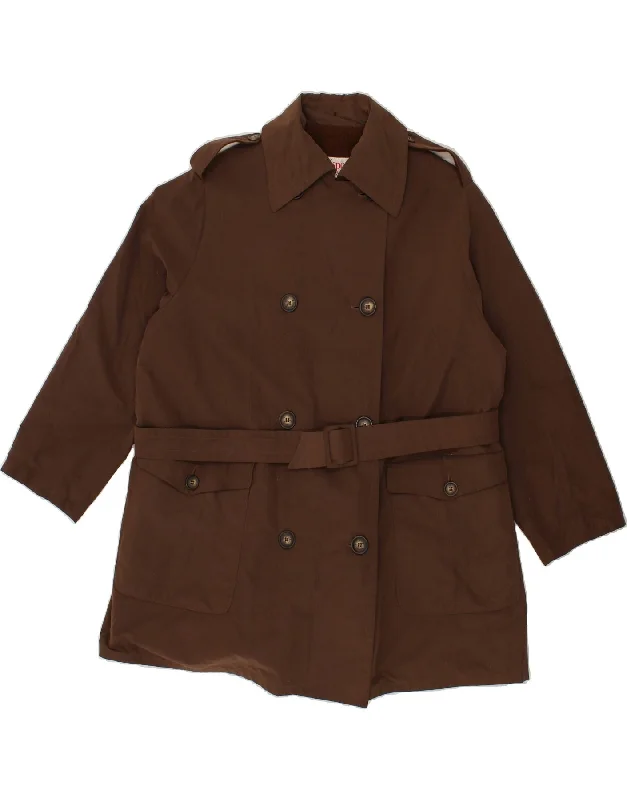 LAURA BIAGIOTTI Womens Overcoat IT 42 Medium Brown Sustainable Organic