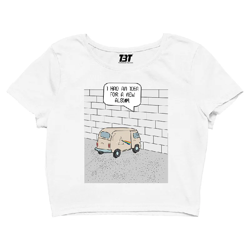 Pink Floyd Crop Top - The Wall Meme Earthy Women's Hemp - based