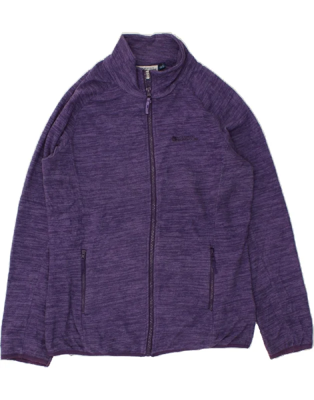 MOUNTAIN WAREHOUSE Womens Fleece Jacket UK 14 Large Purple Flecked Trendy Women's Oversized MOUNTAIN WAREHOUSE Womens Fleece Jacket UK 14 Large Purple Flecked Trendy Women's Oversized