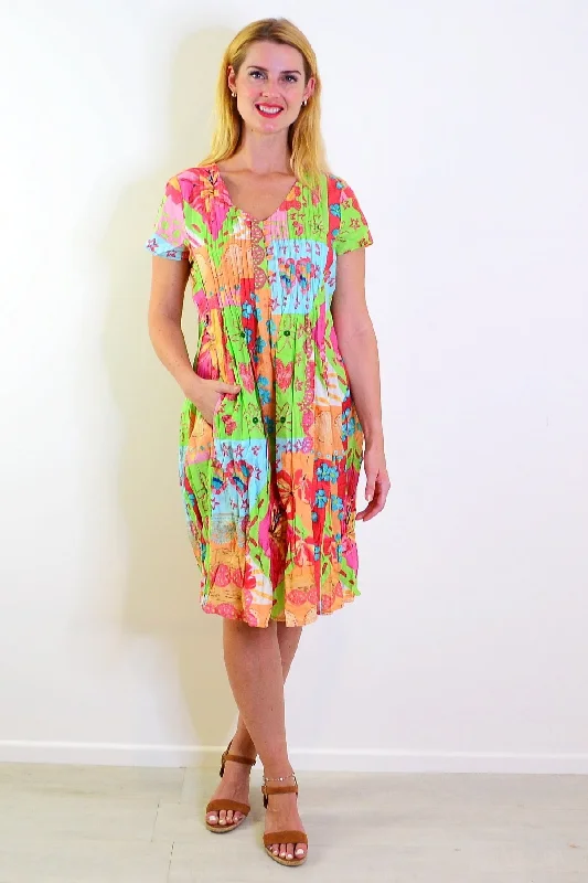 Aiya Napa Easy Fit Cotton Tunic Dress Traditional Women's Wool