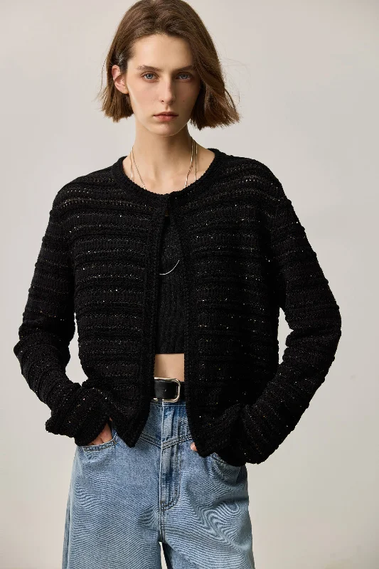 LILY Sequin Tweed Jacket Streetwear Style for 