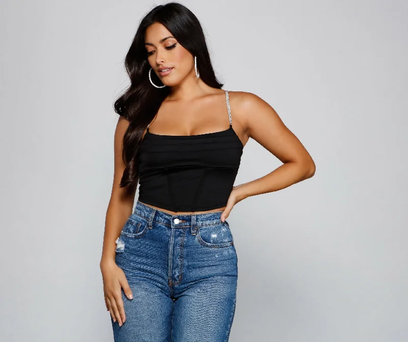 Gleam And Glow Rhinestone Bustier Adventure