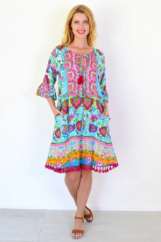Varosha Dress Turquoise Dress Athletic Women's 