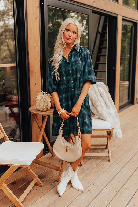 Pretty And Preppy Plaid Mini Dress Sophisticated Women's Tailored