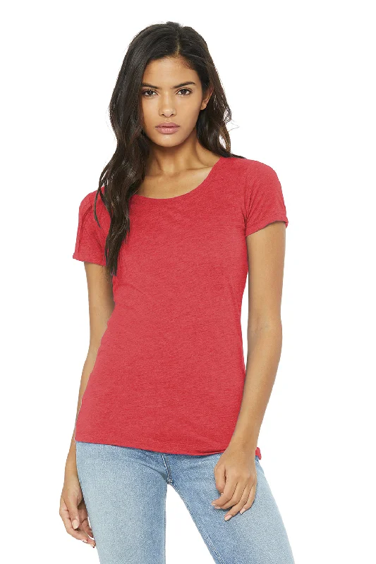 Bella + Canvas Womens Short Sleeve Crewneck T-Shirt - Red - Closeout garde
