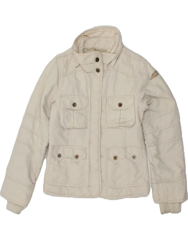 DIESEL Womens Windbreaker Jacket UK 14 Large Off White Polyester Dynamic Women's Moto DIESEL Womens Windbreaker Jacket UK 14 Large Off White Polyester Dynamic Women's Moto