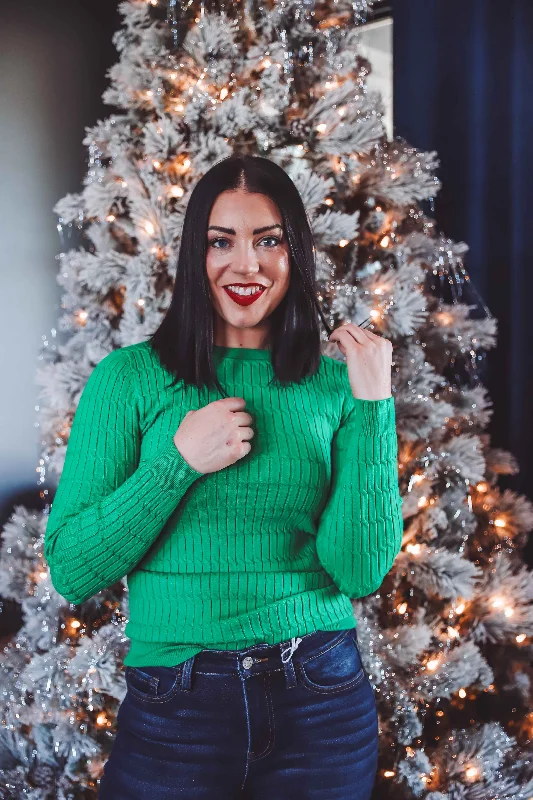 Shauna Sweater-Green Cool Women's Skate