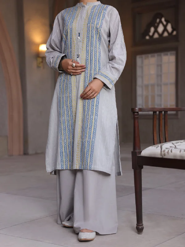 Grey Dobby Jacquard Tunic - AL-LK-912 Compression