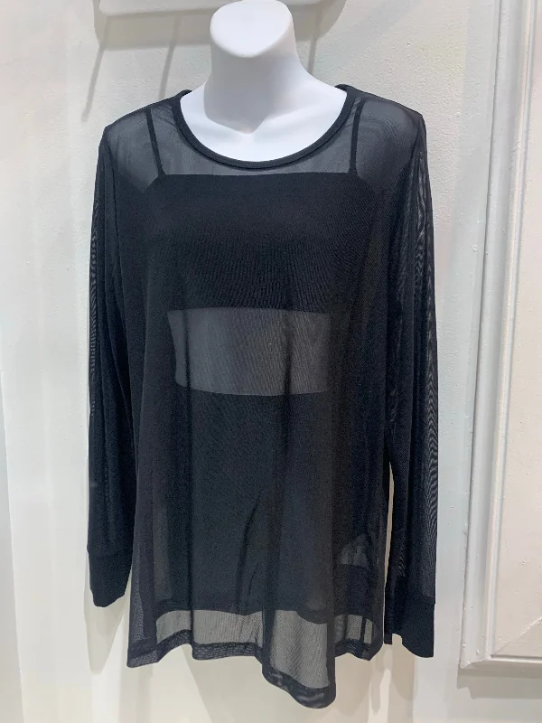 EverSassy by Dolcezza, 11461 Mesh Tunic Contemporary 