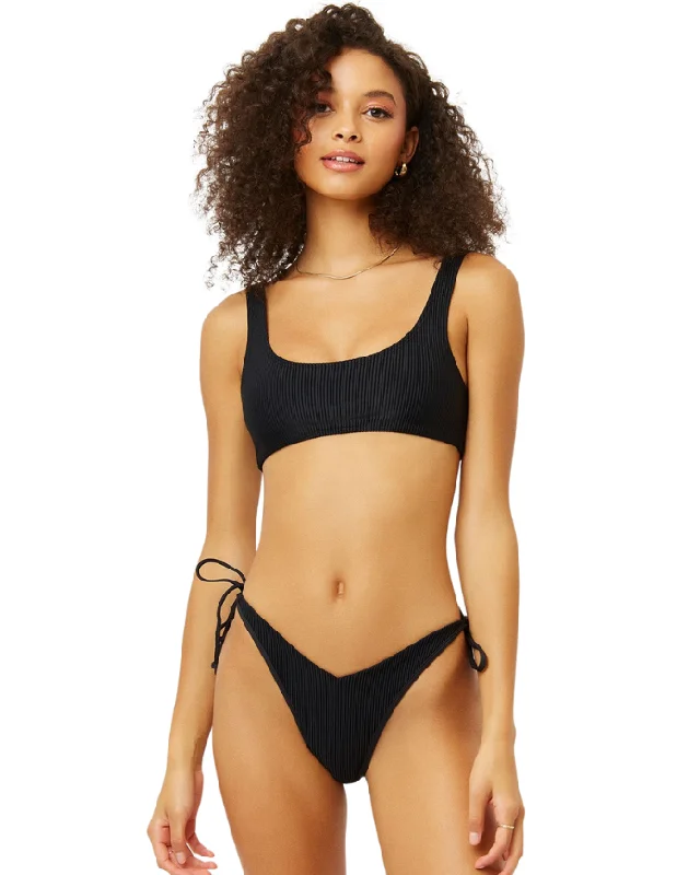 Connor Ribbed Scoop Bikini Top Feminine Women's Soft 