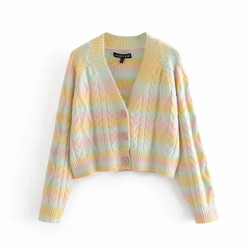 Autumn women's sweater knit cardigan  1366 Classic Women's Tweed