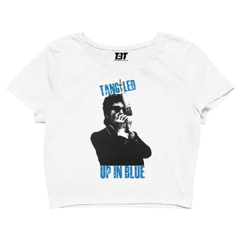 Bob Dylan Crop Top - Tangled Up In Blue Women