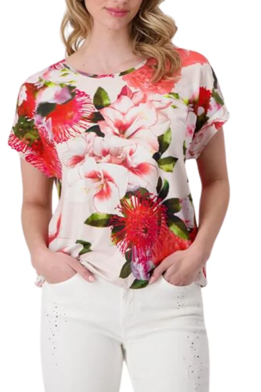 FLORAL TEE - 408539MNR Refined Women's Velvet