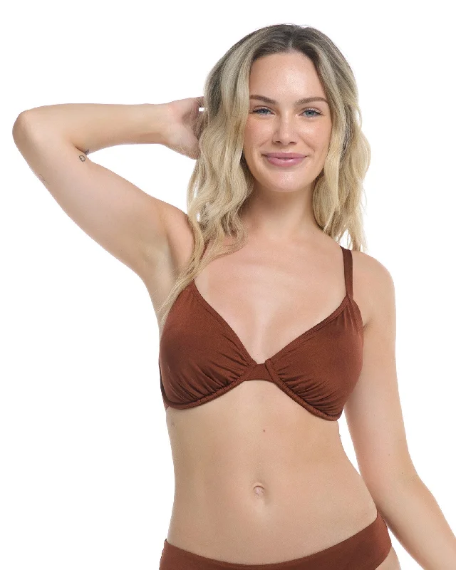 Hilary D, DD, E & F Cup Top - TIGER'S EYE Athletic Women's 
