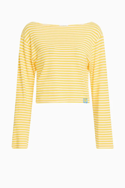 MOTHER The Skipper Bell T-Shirt - School Daze Nat and Freesia Refined Women's Classic 