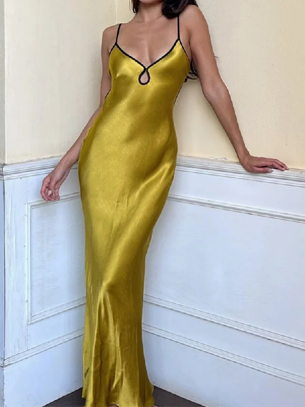 A&A Grande Slip Maxi Dress Trendy Women's Oversized