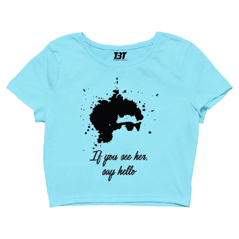 Bob Dylan Crop Top - If You See Her, Say Hello Adventure