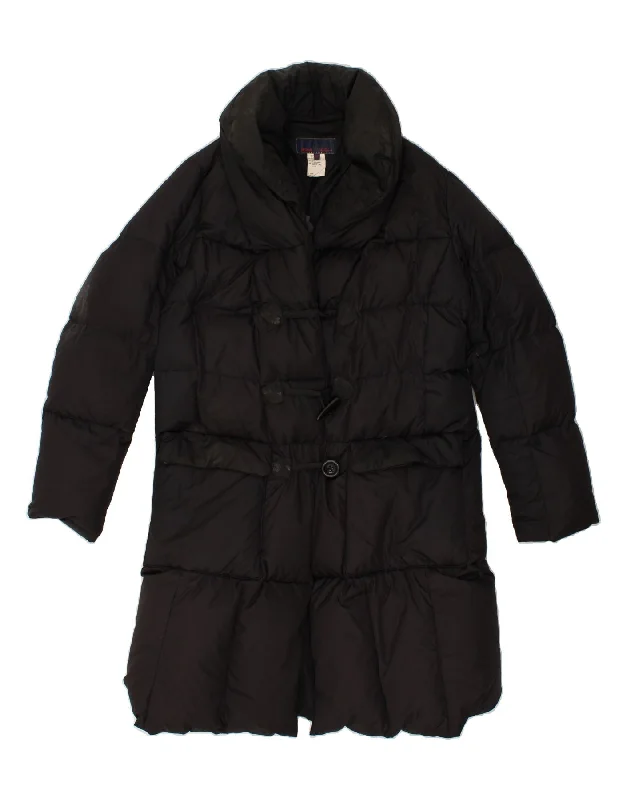 LES COPAINS Womens Duffle Padded Coat IT 50 XL Black Polyester Dapper Women's 1920S