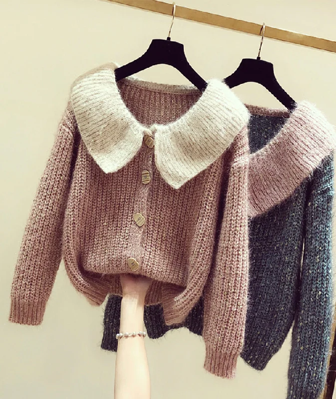 Lovely pink long sleeve sweater  129 Refined Women's Hand - crafted