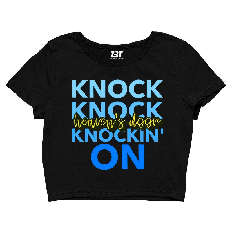 Bob Dylan Crop Top - Knockin' On Heaven's Door Gym