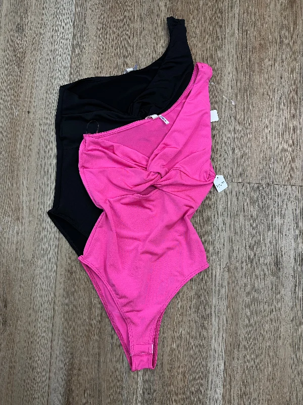 Knotted One Sleeve Bodysuit Elegant Women's Formal 