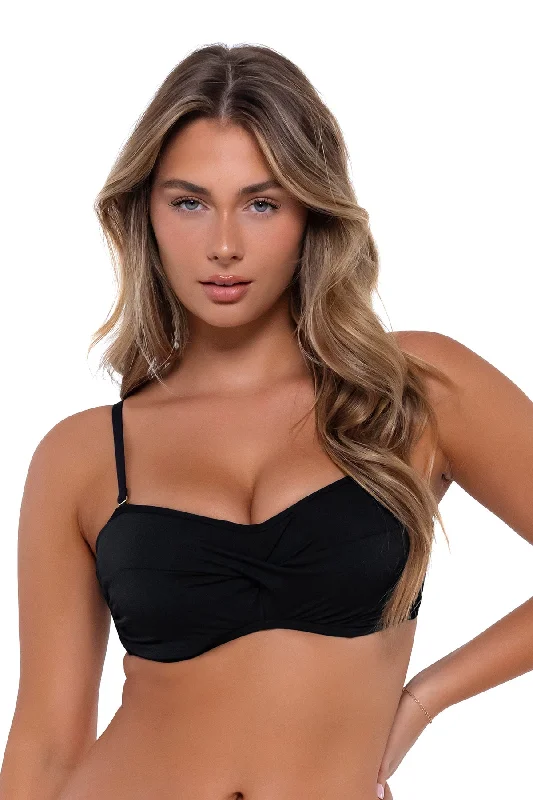 Iconic Twist Bandeau Bikini Top Australian Beach