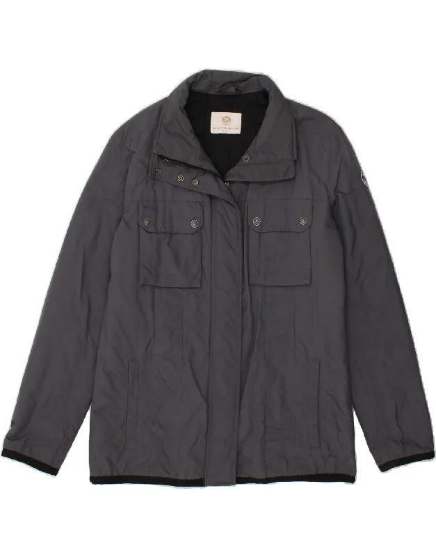 NORTH SAILS Womens Windbreaker Jacket UK 14 Medium Grey Polyamide Contemporary 