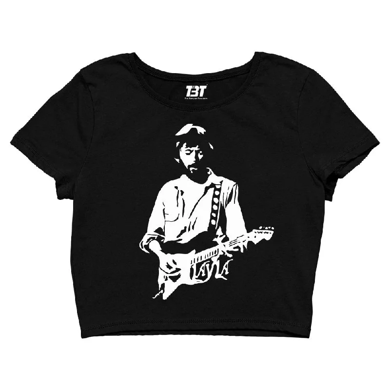 Eric Clapton Crop Top - Layla Classic Women's Pin - striped