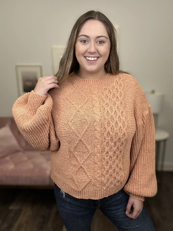 No Ordinary Woman Women's Classic Textured Crew Neck Sweater Sporty Women's Tennis