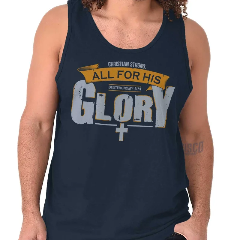 All for His Glory Tank Top Monochromatic Office Style