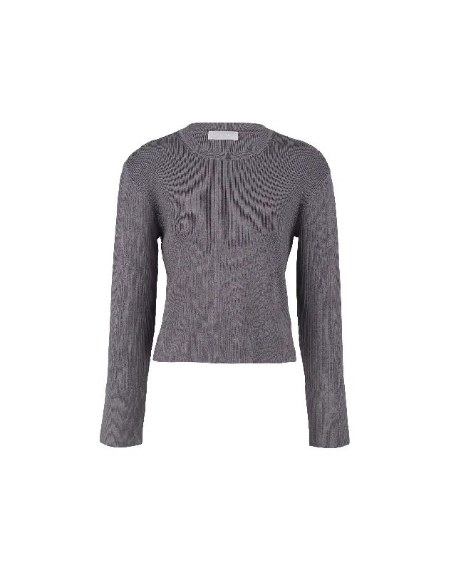 Rayon Elastico Pullover Sleek Women's Metallic