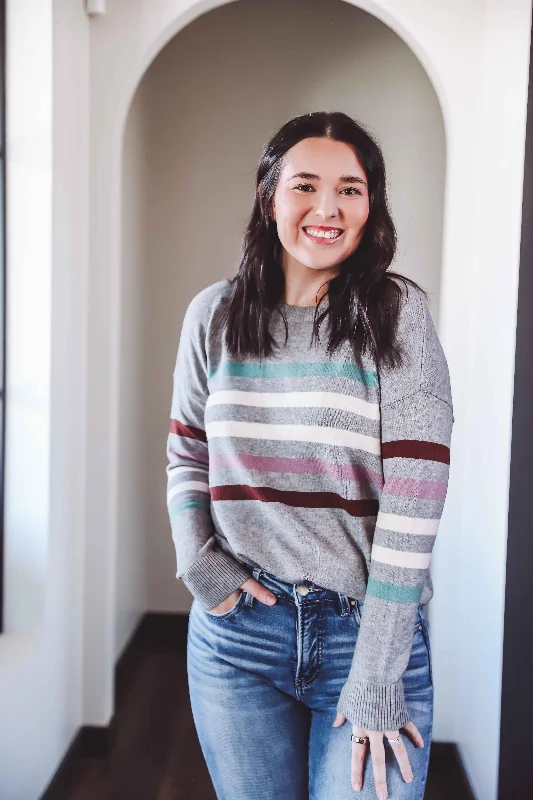 Millie Sweater-Grey Sporty Women's Athleisure 