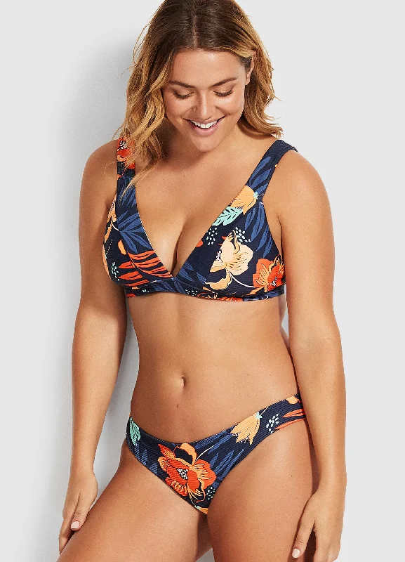 On Vacation Hipster Bikini Pants  - Indigo Refined Women's Hand - crafted