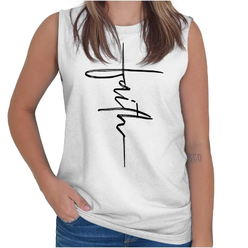 Faith Fashion Sleeveless T Shirt British Gentlewoman Style