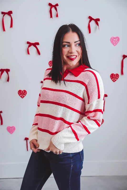 Avery Striped Sweater Sleek Women's 