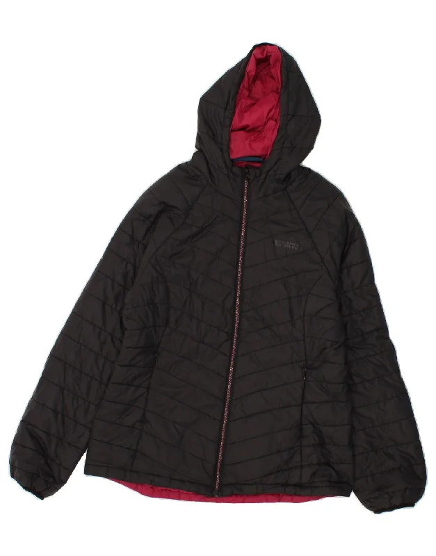MOUNTAIN WAREHOUSE Womens Hooded Padded Jacket UK 16 Large Black Luxurious Women's High - end MOUNTAIN WAREHOUSE Womens Hooded Padded Jacket UK 16 Large Black Luxurious Women's High - end
