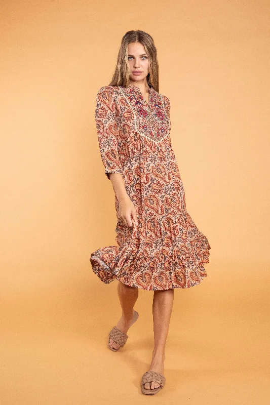 Naya Midi Dress British Gentlewoman Style